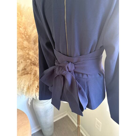 Dress the Population Andreas Wrap Top in Navy Blue Womens Plus Size XXL - Picture 9 of 11